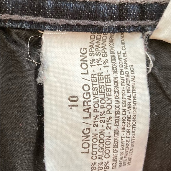 Gloria Vanderbilt Dark Wash Straight Leg Jean - Picture 5 of 8